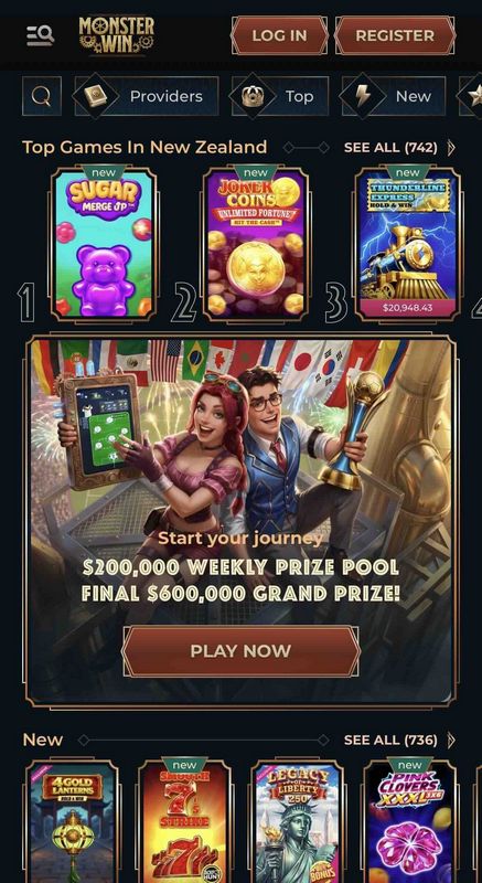 Avis sur le site de jeux en ligne MonsterWin